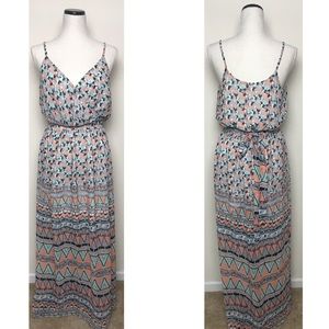 Sugarlips maxi colorful mixed media dress